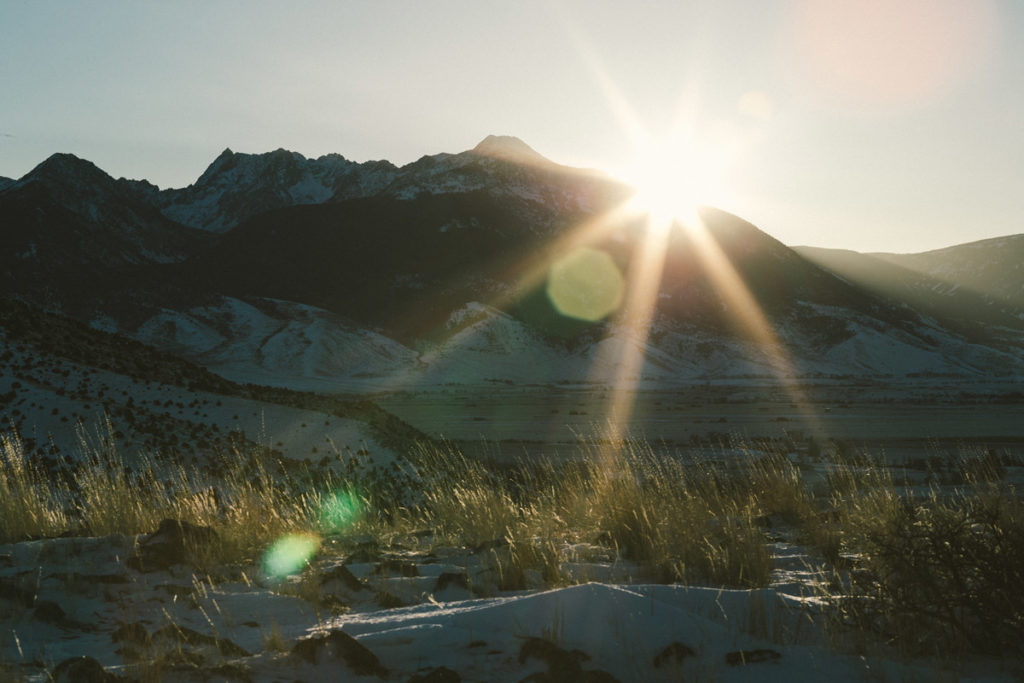 Sunrise over the Mountain Lion’s backyard.