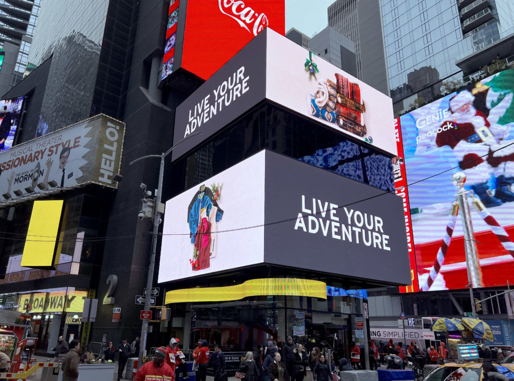 photo of billboard in times square